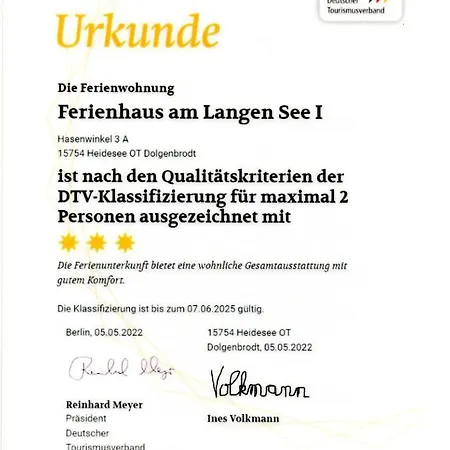 Am Langen Ferienhaus Heidesee